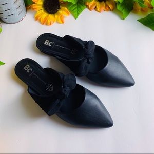 BC Quarter Vegan Leather Suede Mule Size 6.5